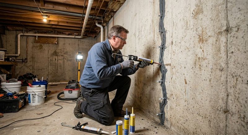 Basement Crack Repair in Jersey City, NJ