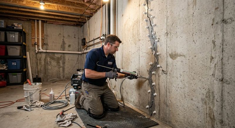 Basement Crack Repair in Jersey City, NJ