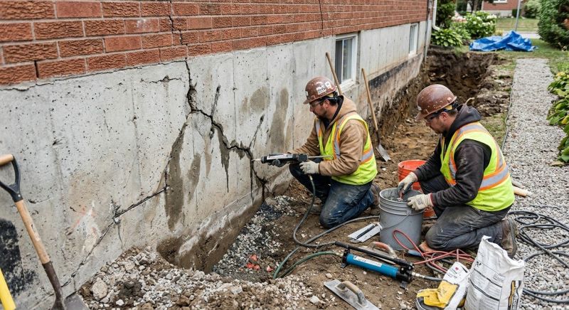 Cracked Foundation Repair in Colonia, NJ