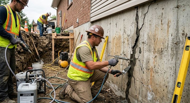 Cracked Foundation Repair in Emerson, NJ
