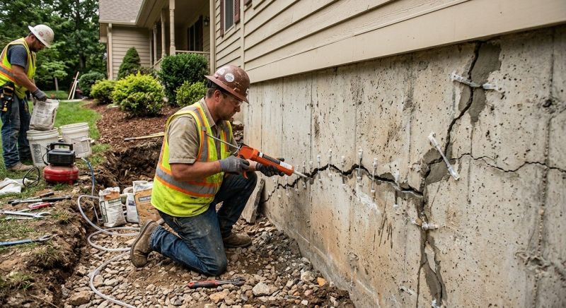 Cracked Foundation Repair in Glen Head, NY
