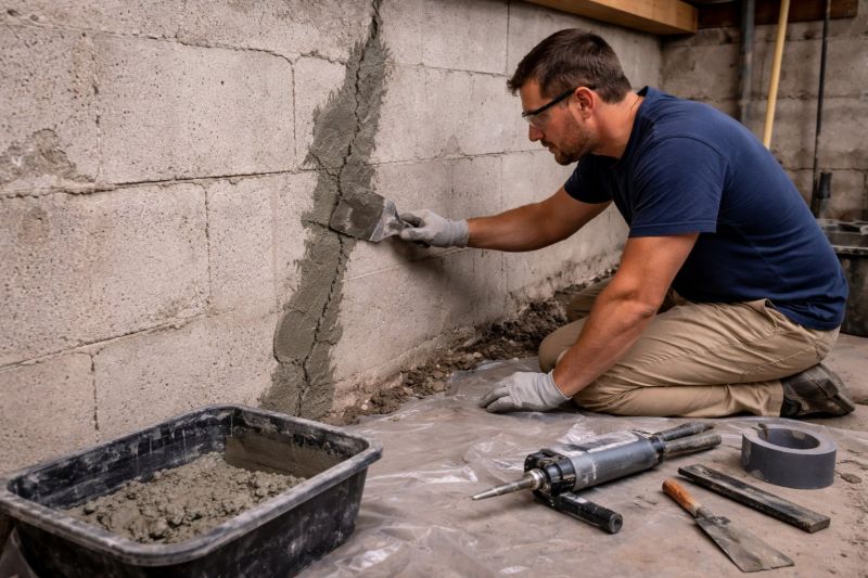 Foundation Crack Repair in Glen Rock, NJ