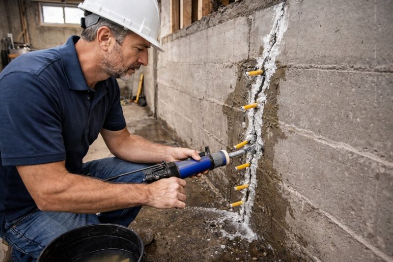 Foundation Crack Sealing in Jersey City, NJ