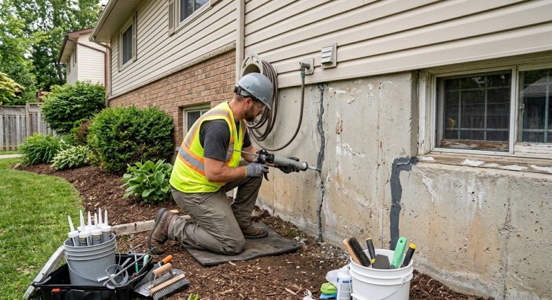 Foundation Crack Sealing in Jersey City, NJ