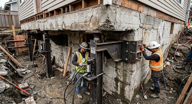 Foundation Lifting in Madison, NJ