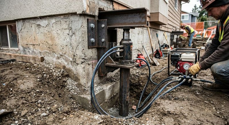 Foundation Lifting in Middlesex, NJ
