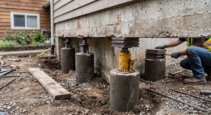 Foundation Pier Leveling in Jersey City, NJ