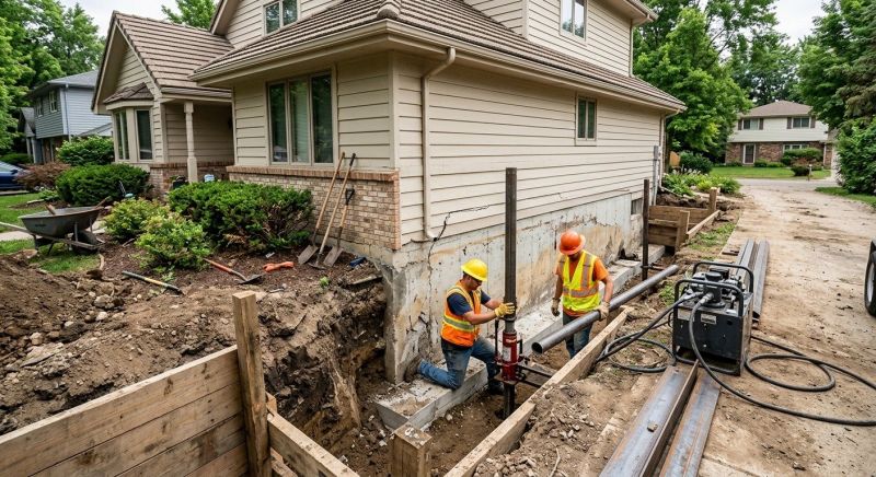 House Foundation Repair in Hempstead, NY