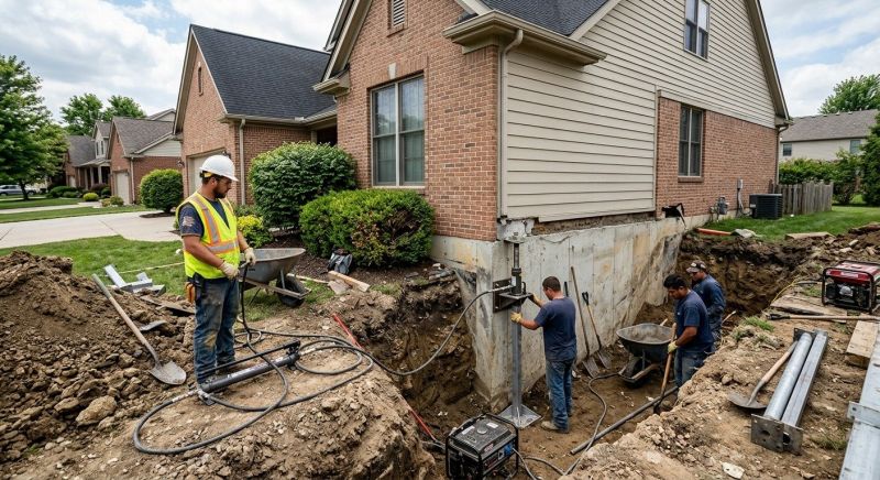 House Foundation Repair in Lincroft, NJ