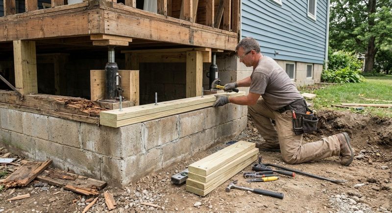Sinking Foundation Repair in Astoria, NY