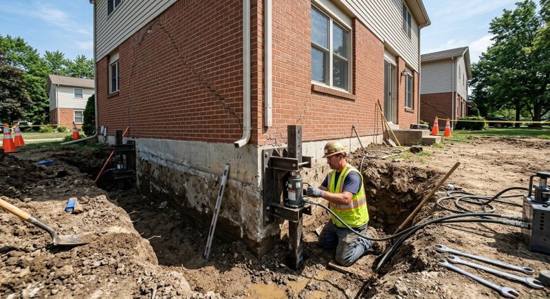 Sinking Foundation Repair in Baldwin, NY