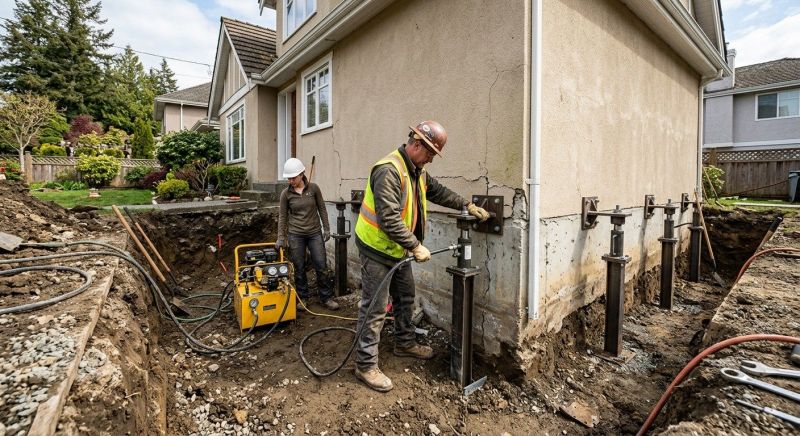 Sinking Foundation Repair in Middle Village, NY