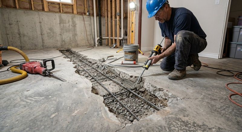 Slab Foundation Repair in Jersey City, NJ